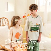 마밤 오가닉 자가드 7부 유아 아동내의 반팔 실내복 20종 택1