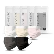 [국산자재 국내생산] 닥터알이 컬러마스크100매(10매입x10) 파우치, 100매(10매입x10), 화이트, 100매