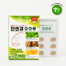 진센큐 은행잎추출물 나토키나제 혈액순환 혈행 기억력 개선 영양제, 600mg, 60정