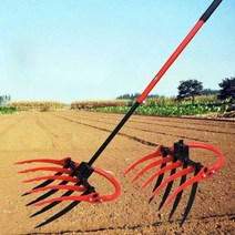 쟁쇠 밭갈이 쟁기 쇠스랑 괭이 삽쇠 농장 텃밭 로타리삽 농기구, C, 1개