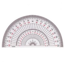 주아네 아톰 반원분도기 18cm 반원 각도기자 분도기, 단일상품(ARD6558)