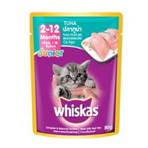 위스카스 고양이 주식 파우치 주니어 참치, 80g, 1개, 1개
