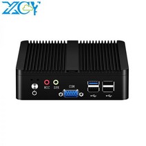 미니 PC 소형 mini 컴퓨터 XCY팬리스 Pc 인텔 셀러론 J1900 J2900 윈도우즈 10 7 리눅스 씬 클라이언트 미니pc Pfsense 마이크로 2 Lan 포트 데스크탑, 4G RAM 64G SSD WIFI, J1900 2LAN
