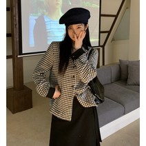 DFMEI 지그재그 셔츠/여성 디자인 미니멀 긴팔셔츠 코트/신상 올봄 빈티지 시크 탑입니다.