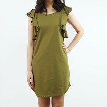 제이아이앤 러플소매 코튼 원피스(Flecked Flutter Sleeve Mini-Dress OPS)