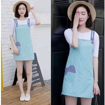 컴퓨터 앞치마 보호복 전자파 방지 차단 전자파 케어, 특대더블 레이어 네이비 블루 스커트  메탈 포