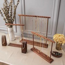 원목 목걸이 팔찌 거치대 정리대 악세사리 걸이 진열대 보관함, 중2, 내츄럴