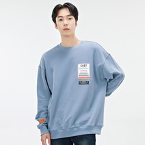 체이스플러스 [체이스컬트][NC해운대점] 공용 오버핏 자수 데일리 맨투맨 티셔츠-AFAU5104C