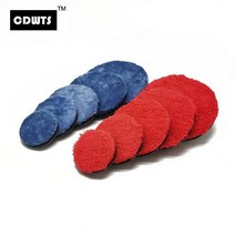 CDWTS 34567 인치 마이크로 화이버 연마 패드 자동차 바디 폴란드어 섬유 휠 DARO 폴리 셔, 7inch Red 2PCS
