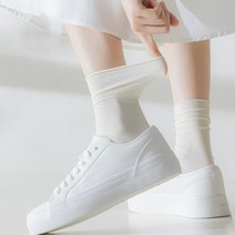 나의 특별한 라이프스타일 귀여운 여자양말 심플 라인 롱 삭스