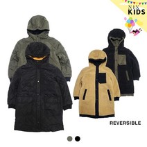 닉스 키즈 유니 리버시블 후드 패딩롱점퍼 FKNWCUX703P