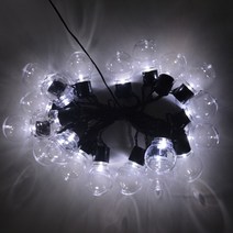 1020 led 전구 램프 태양 광 발전 문자열 빛 2.55m 태양 요정 정원 빛 야외 장식 태양 램프 크리스마스 결혼식, 투명 전구, 2.5m