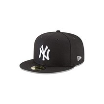 뉴에라 mlb모자 뉴욕 양키스 New Era New York Yankees Basic 59Fifty Fitted Cap Hat Black/White 11591127