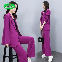 SHENGBO여성 정장 아우터 팬츠 투피스 가을 캐주얼 워크 세트001QDR112266