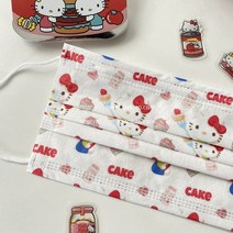 성인 캐릭터 헬로키티 스누피 쿠로미 마이멜로디 다양한 디자인 무늬 패션 컬러 색깔 덴탈마스크 만화 에니메이션 시리즈2, 11.흑백스누피, 50매