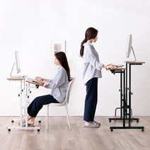 [미즌하임] 아이반 컴퓨터 책상 800 (블랙/화이트), 800 사이즈, 블랙