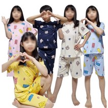 아동 곰돌이 반팔세트 잠옷/ 2종류 /피치/캔디베어