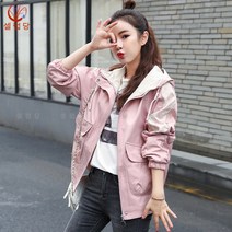 셀럽당 여성 트렌치 코트입니다. 쇼트 코트 봄가을 시상박 캐주얼 상의