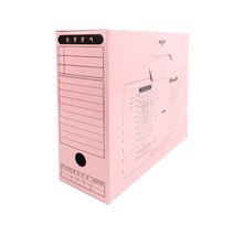 플러스샵 종이 문서 보관상자 6색상 5개입 1묶음 A4 정부화일보존함, 분홍 5개입 1묶음