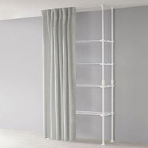 왕자행거 왕자 커튼세트_더블기둥선반용-앞면가림형_멜란지그레이_선택형_845(PG)-2, 1.멜란지그레이120_nhc845_PG-1