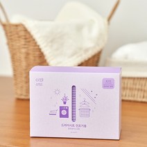 [순수살림] 12시간 향기 지속 건조기용 드라이시트, 6세트, 40매