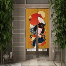 중문커튼 방풍 비닐 커튼 자석형 방한문 중문일본 우키요-e 도어 커튼 레이디 벚꽃 하프 입구 파티션 이자, 23 CLX00800_08 95x180cm