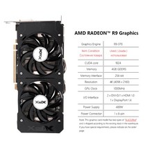 RX590 XFXRX 580 8GB 4GB 2GB 그래픽 카드 AMD GPU Radeon RX590 570 560 550 R7 R9 370 380 비디오 데스, 05 R9 370 4GB 2Fan