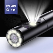 산업용 내시경 카메라 8mm 5.5mm 3.9mm 단일 렌즈 듀얼 리지드 케이블 스네이크 튜브 모니터 P30 없음, [04] 5m, [08] 55mm Dual Snake