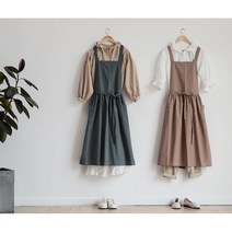 세련된 방수 원피스 부엌 앞치마 2color, Coco Brown (코코 브라운)
