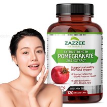 Zazzee 석류 엘라그산 500mg 120캡슐, 기본