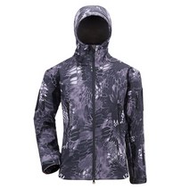 남성용 겨울 방수 기모낚시복 신축성소프트쉘, XL, 블랙매니아 상의