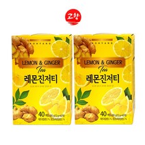 1+1 상큼한 레몬 알싸한 생강 고향 레몬진저티 40T, 01_1+1 레몬진저티 40개입