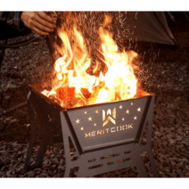 미니화로 개인화로 구이 그릴세트 초경량 불멍 화로대, 다기능 소각로  과일 숯  바비큐 도구 세트