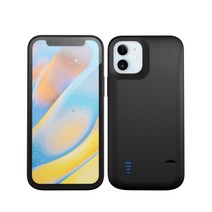 리아 아이폰 12 MINI PRO MAX 거치대 일체형 대용량 보조배터리 케이스 6000mAh, 아이폰12 미니