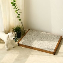 강아지 원목프레임 대리석 쿨매트(추가상품포함), 아이보리계열(추가상품포함)