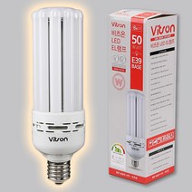LED 50W EL램프 삼파장램프 대체 산업용 주광색 전구색 비츠온 E26 E39 컨버터 내장형 88*290mm, 전구색3000K(88*290mm), 5개