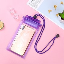 서핑보드 SUP 보드 범용 방수 가방 낚시 스탠드 업 패들 보드 투명 휴대폰 케이스 수중 비디오 보호, 4.purple