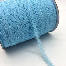 새끼줄 택끈 마끈 5세트 10 야드/lot 5/8 "(15mm) 레이스 리본 양측 수공예 자수 그물 트림 패브릭 DI, 한개옵션1, 24 Sky blue