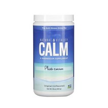 내츄럴바이탈리티 CALM 안티 스트레스 드링크 믹스 454g 플러스 칼슘