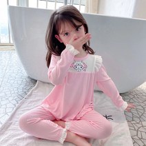 유니콘아동복 어린이 긴팔 잠옷 여아 파자마 잠옷 상하세트 잠옷 여아 프릴잠옷 마이멜로디 잠옷(4~8세)