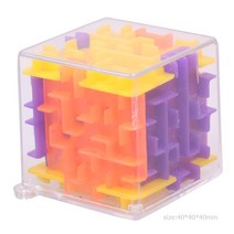 큐브 장난감 3D 롤링 퍼즐 게임 플라스틱 투명 미로 휴대용 경량 다목적 어린이 휴일 선물