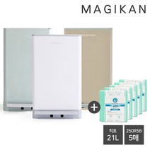 매직캔 [세트] 히포 21L+리필5롤 (화이트/베이지/세이지/레드) 기본리필장착 1년 사용가능 냄새차단 휴지통 옵션, 03_ 21L세이지+리필5롤_MH250SG+250R5B