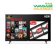 와사비망고 WM 430 UHDTV HDR NET4K 스마트TV, 택배배송/자가설치
