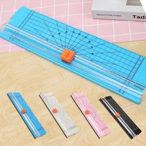 슬라이드형 종이 A4 문서 트리머 재단기 안전 커터기 절단기 사무실 가정용, 화이트