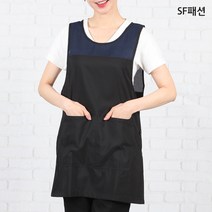 SF패션 어깨 등 메쉬 원피스 앞치마 M SFLA69, 검주검정검, 1개