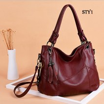 스타1(STY1) 유럽풍 양가죽 토트 숄더백 스퀘어 여성 여자 가방 빅사이즈 대용량 직장인 대학생 숄더크로스 백