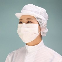 케이엠 방진모 제전 모자 무진모 크린룸 작업모 1P C1, 화이트S