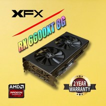 그래픽 카드 비디오 ed XFX Graphics Cards RX6600 8G RX6600XT 8GB 3Fan Founder AMD 7nm 256bit PCIE4.0X16 i 호환, 02 RX6600XT 8G