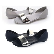 [크록스] 여성 리나 엠블리쉬드 도르세이 / 204361-00N 실버 / 204361-48