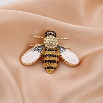 머플러 스카프 옷핀 뱃찌 혼주 브로치 broach 귀여운 라인 석 꿀벌 여성 파티 액세서리 곤충 진주 코사지 의류